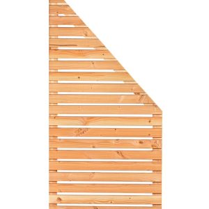 Rhombusscherm Kaprun verloop links, douglas, RVS-geschroefd, 90 x 180/90 cm