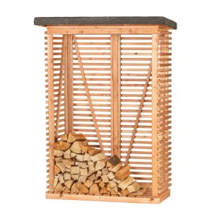 Openhaardhout berging, douglas B145 x D80 x H190 cm