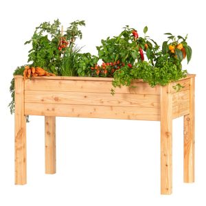 Verhoogde moestuinbak, lariks B120 x D60 x H80 cm