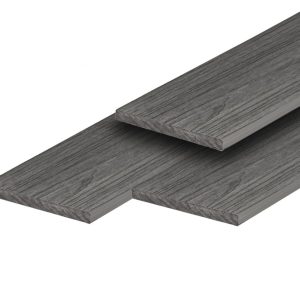 PuraShield composiet kantplank 1,2 x 15,0 x 300 cm, dark grey, fijne houtnerf