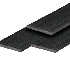 PuraShield composiet kantplank 1,2 x 15,0 x 300 cm, ebony black, fijne houtnerf