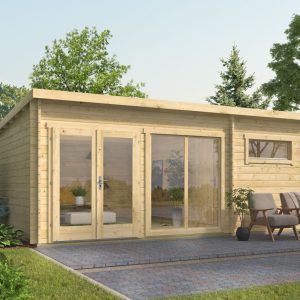 Blokhut - Tuinhuis Ronda | 40mm | grijs geïmpregneerd