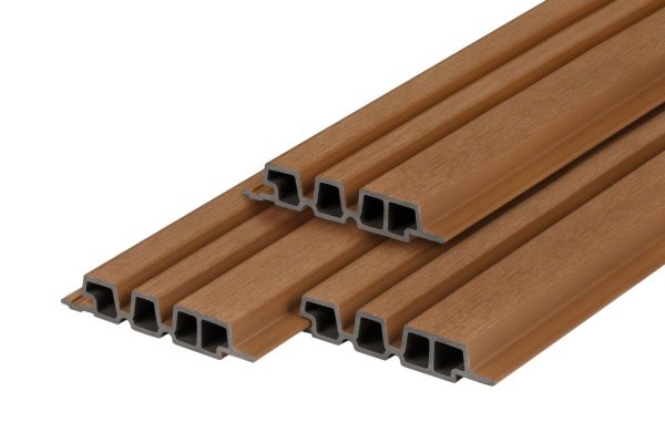 PuraTech 195 Composiet gevelbekleding 3,3 x 19,5 x 390 cm, teak, brandklasse E