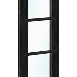 Vuren vastraam zwart gespoten (zijlicht) 45 x 150 cm
