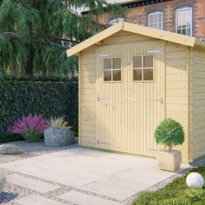 Blokhut - Tuinhuis Malva 2.0 | 19 mm | vuren honinggeel geïmpregneerd