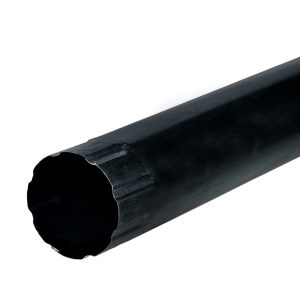 Gootsetonderdeel zwart gecoat HWA buis 200cm ø90mm, 0.6mm dik
