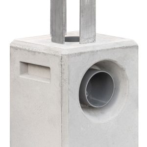 Berton Betonpoer 20,0x20,0x37,0cm, wit, met HWA