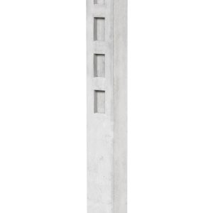 Berton© Betonpaal Linge, wit/grijs, diamantkop 13x13x120cm, tussenmodel