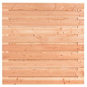 Tuinscherm Jasmund, douglas, RVS-geschroefd, horizontaal, 21-planks (19+2) 180 x 180 cm