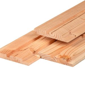 Douglas dubbel profiel 1,9 x 13,0 x 300 cm, gedroogd