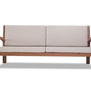 Teak modulaire lounge set Tambora – Bank incl. kussens - 195 x 80 x H85cm