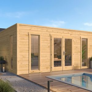 Blokhut - Tuinhuis Marco | 28 mm | vuren onbehandeld