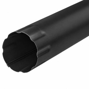 Verlengstuk zwart gecoat HWA buis 50cm ø90mm, 0.6mm dik