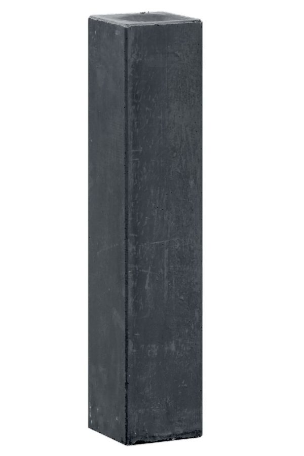 Berton© betonpoer 10,0 x 10,0 x 60,0 cm, antraciet, M16-bus, kleine velling