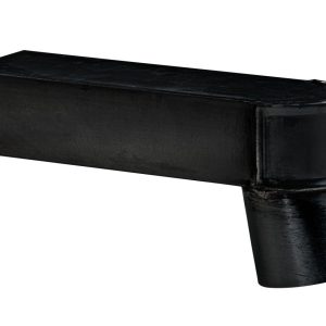 HWA Connector voor stadsdoorvoer | 60 mm | Zwart gecoat
