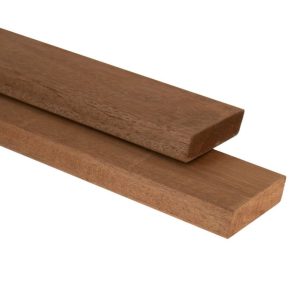 TimbraTech Advance amescla hardhout rhombus profiel 1,8 x 6,8 x 275 cm, thermisch gemodificeerd, geschaafd