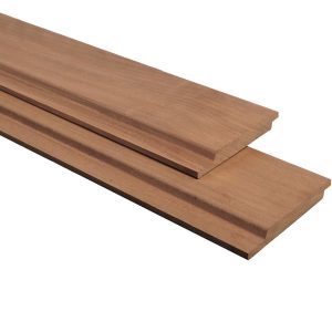 TimbraTech Advance amescla hardhout channelsiding 1,8 x 14,4 x 305 cm, thermisch gemodificeerd, geschaafd