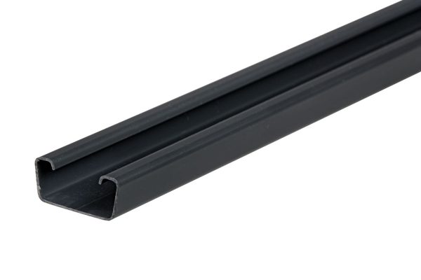 Klemprofiel PVC antraciet 1800mm t.b.v. beton sleufpaal
