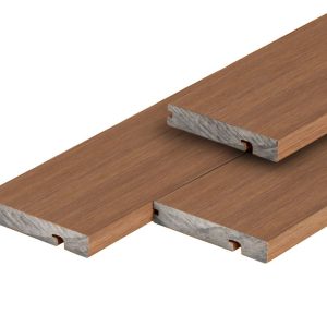 PuraTerra composiet eindplank 2,3 x 13,8 x 300 cm, teak