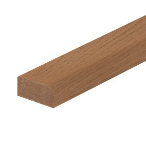PuraBoard flexibele eindplank 2,2 x 4,8 x 360,0 cm, chestnut, fijne nerf
