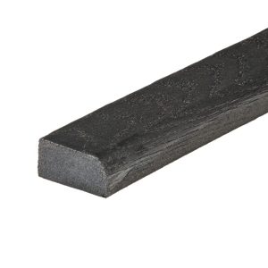 PuraBoard flexibele eindplank 2,2 x 4,8 x 360,0 cm, charcoal black, fijne nerf