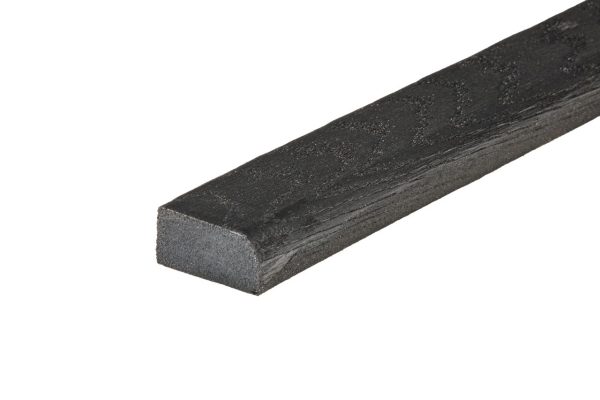 PuraBoard flexibele eindplank 2,2 x 4,8 x 360,0 cm, charcoal black, fijne nerf