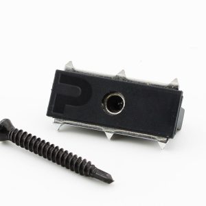 PuraFix vlonderplank clip RVS zwart voor blinde bevestiging - set 100 stuks