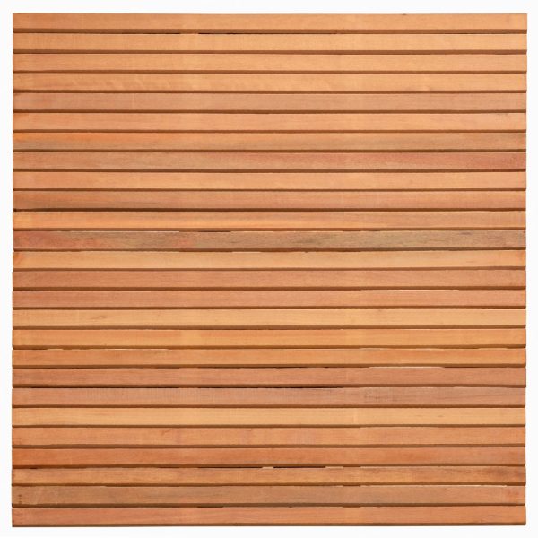 Rhombusscherm Wichmond, bangkirai hardhout, RVS-geschroefd, enkelzijdig bekleed, 31-planks (26+5) 180 x 180 cm