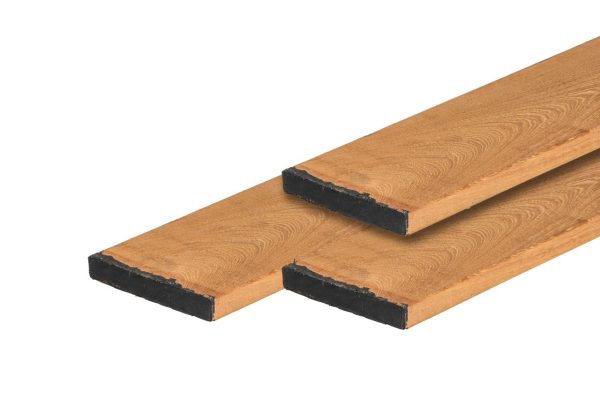 Guariuba hardhout vlonderplank 2,1 x 14,5 x 395 cm, kunstmatig gedroogd, geschaafd