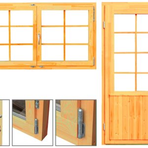 Standaard ramen en buitendeuren Dingle | 70 mm | vuren Red Class Wood geïmpregneerd