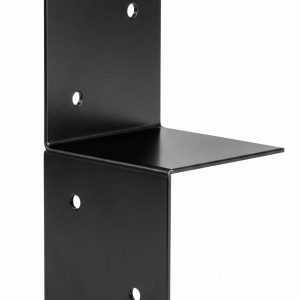 Pergola Muurelement Zwart Gecoat voor 12 x 12 cm balken Links - Per stuk